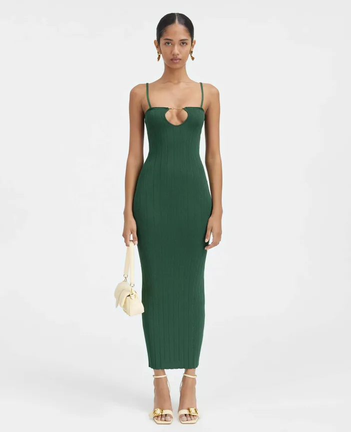 Jacquemus La Robe Sierras ニットドレス Jacquemus La Robe Sierra ニットドレス | ブラック | FARFETCH JP