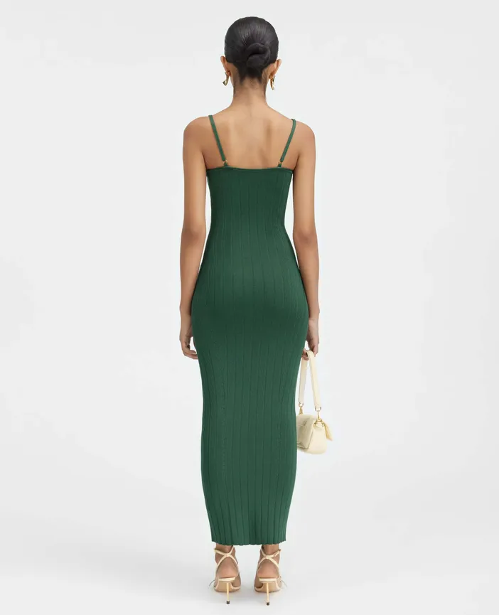 Jacquemus La Robe Sierra Bretelles ニットドレス La Robe Sierra Bretelles midi dress in black - Jacquemus
