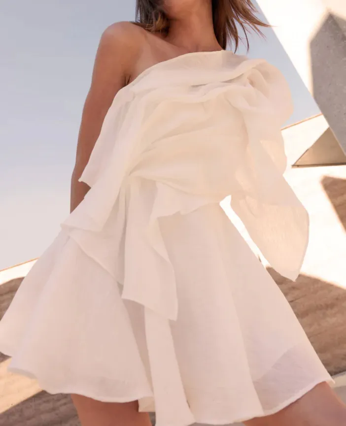 Aje Genesis Mini Dress White Size 10