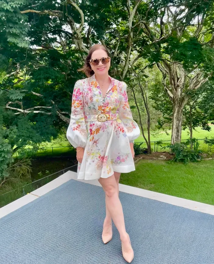 Zimmermann Natura Buttoned Mini Dress Floral Size 2