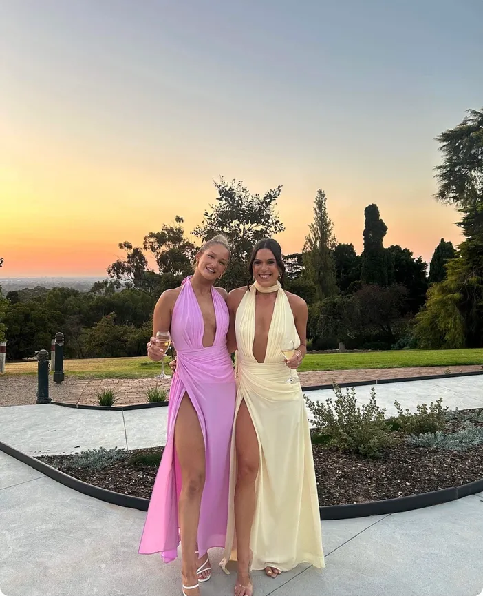 Calia Collection Antonia Maxi Dress Baby Yellow Size 6 8 10