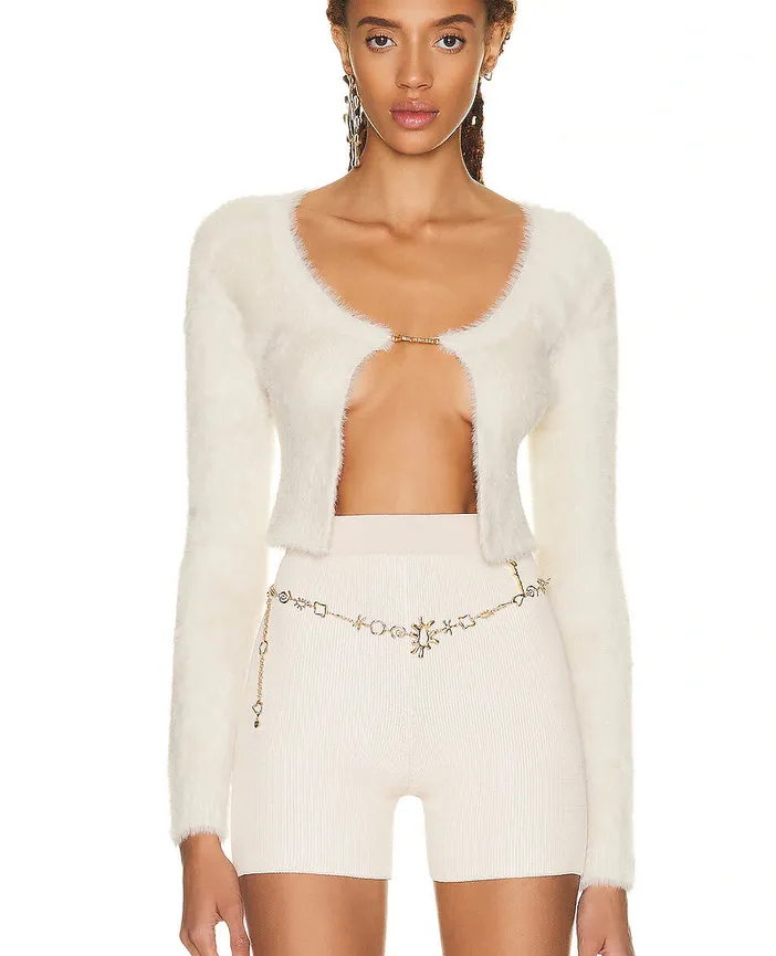 Jacquemus La Maille Neve Manches Lo Off White Size 36