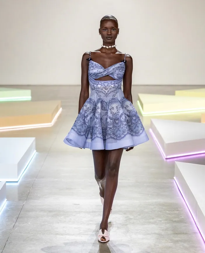【Zimmermann】CRUSH TWIST FRONT MINI DRESS カットアウト ミニ Crush Twist Front Mini Dress