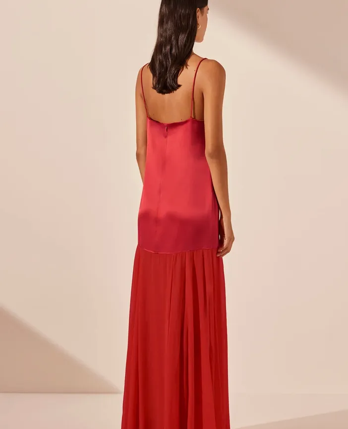 【Shona Joy】豪華サテンマキシドレスmoraya dropped waist maxi Moraya Dropped Waist Maxi Dress | Chilli | Dresses | Shona