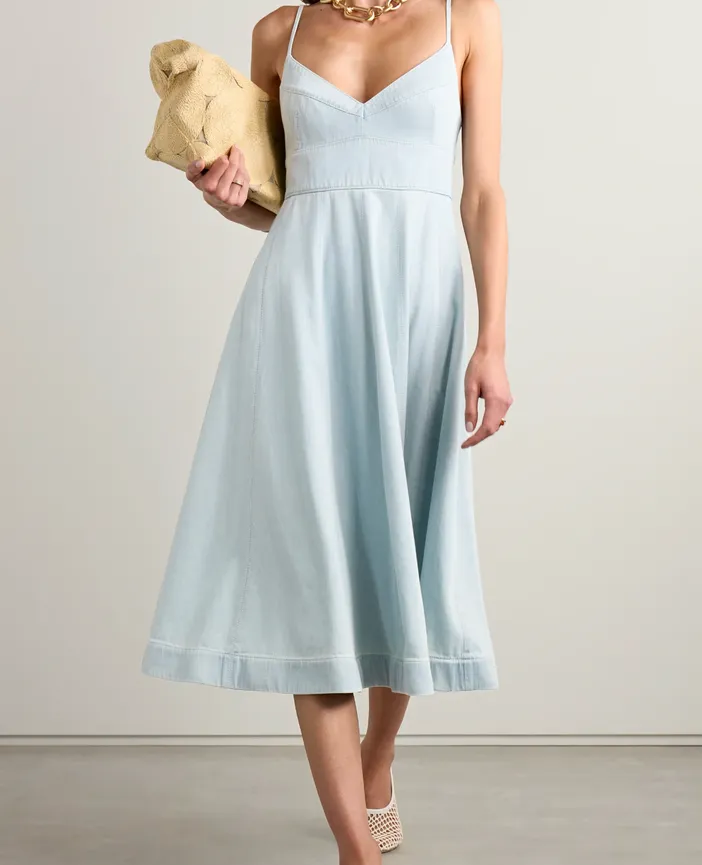 Zimmermann Acacia Denim Swing Dress Blue Size 3