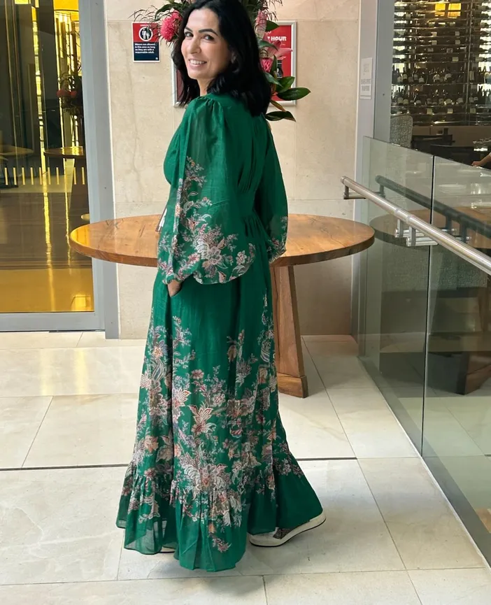 Zimmermann Rhiannon Plunge Midi Dress Green Size 1