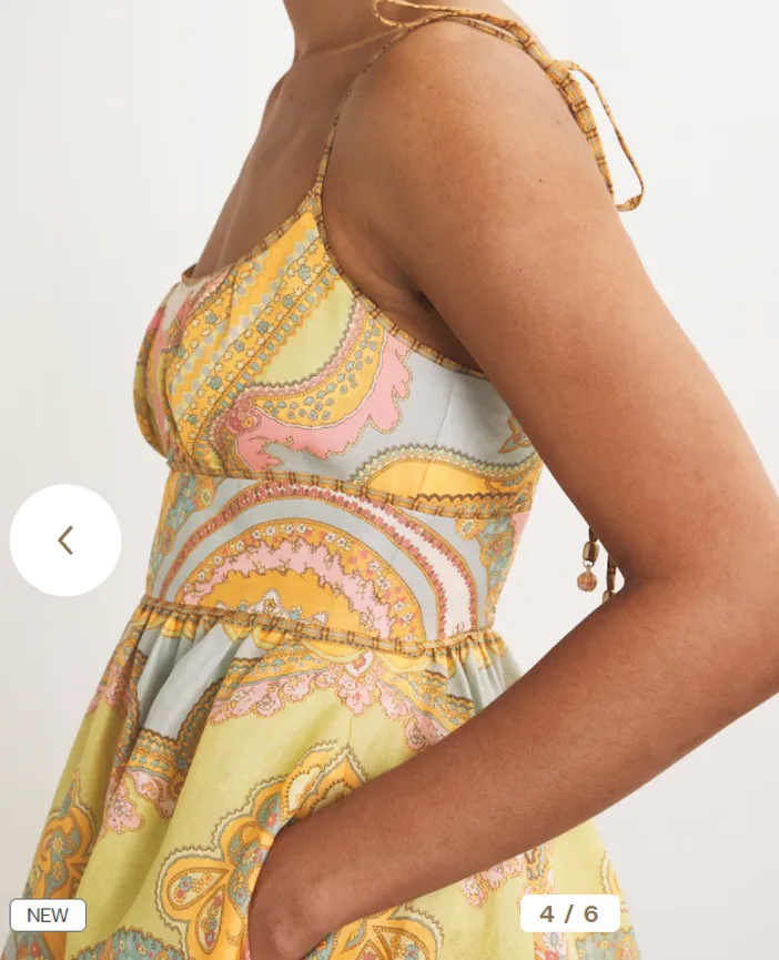 Zimmermann Maxine Picnic Midi Dress Multi Size 1