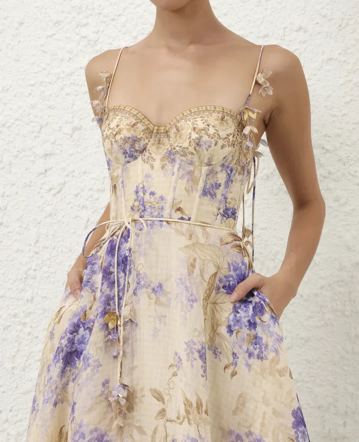 Zimmermann Dawning Picnic Dress Multi Size 0 & 1